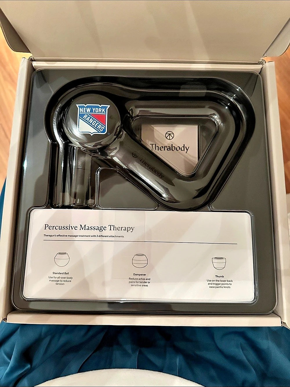 Theragun Relief Massage Device NWT (NY Rangers logo) - Picture 5 of 5